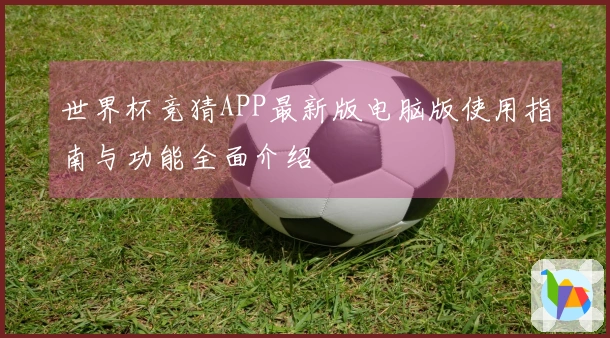 世界杯竞猜APP最新版电脑版使用指南与功能全面介绍